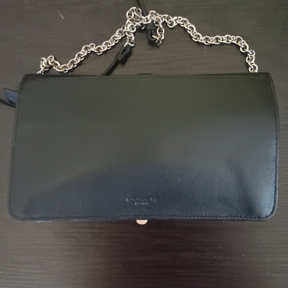 Coach Elegant 2in1 Black and Gold Crossbody Or Clutch Women's Bag (EUC) - Picture 3 of 13